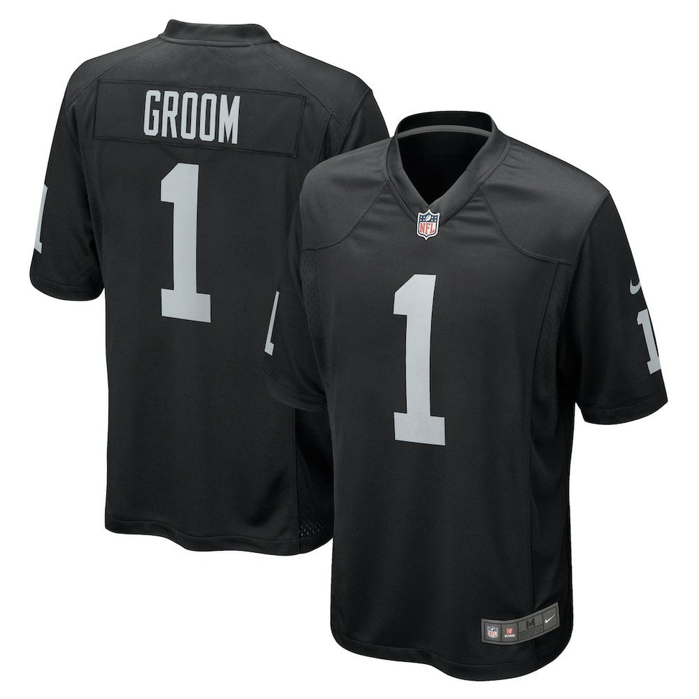 NFL Las Vegas Raiders Number 1 Groom  Game Jersey