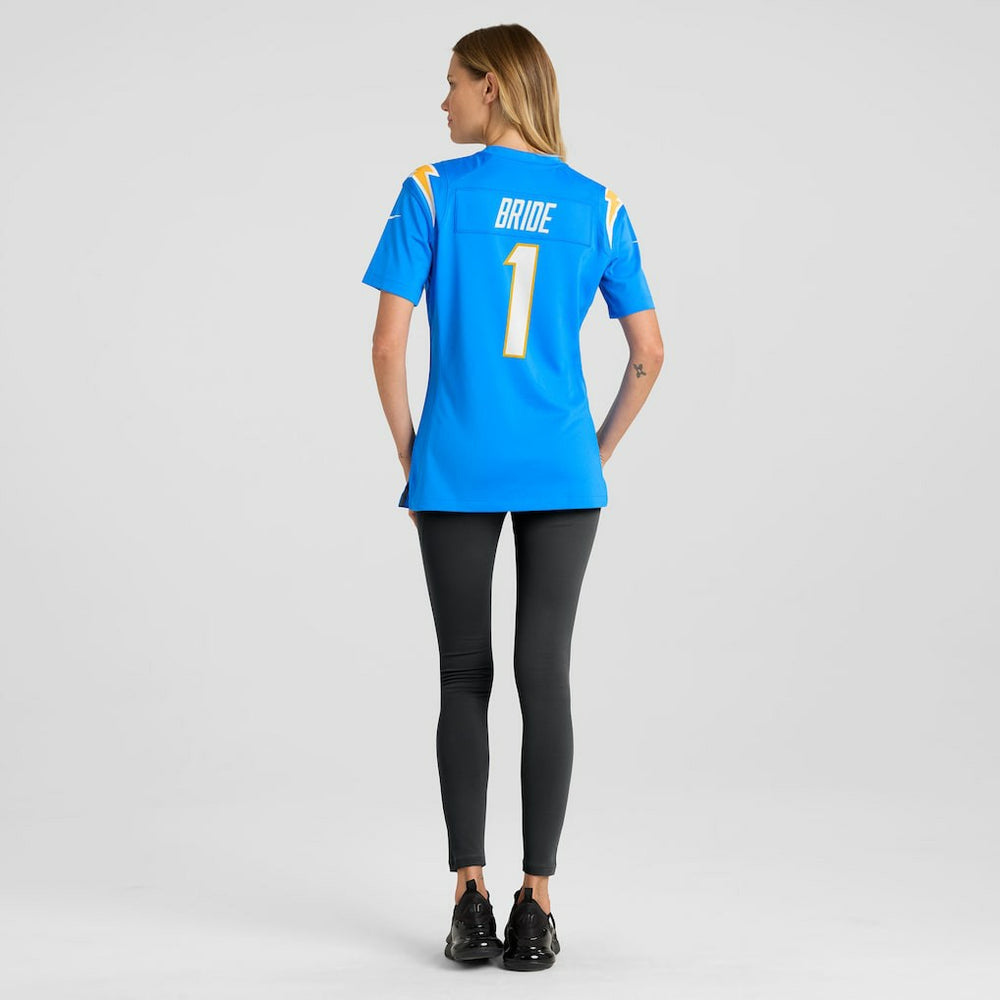 NFL Los Angeles Chargers Number 1 Bride  Women's Game Jersey