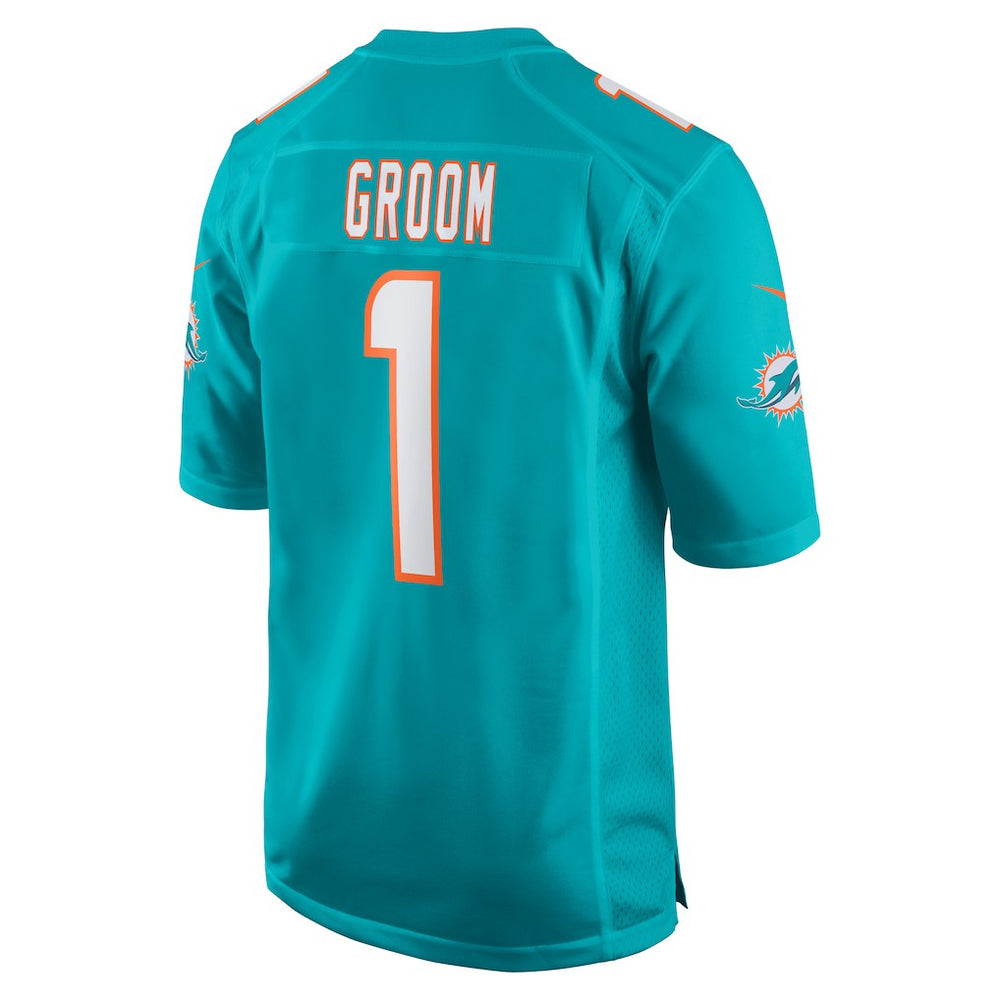NFL Miami Dolphins Number 1 Groom  Game Jersey