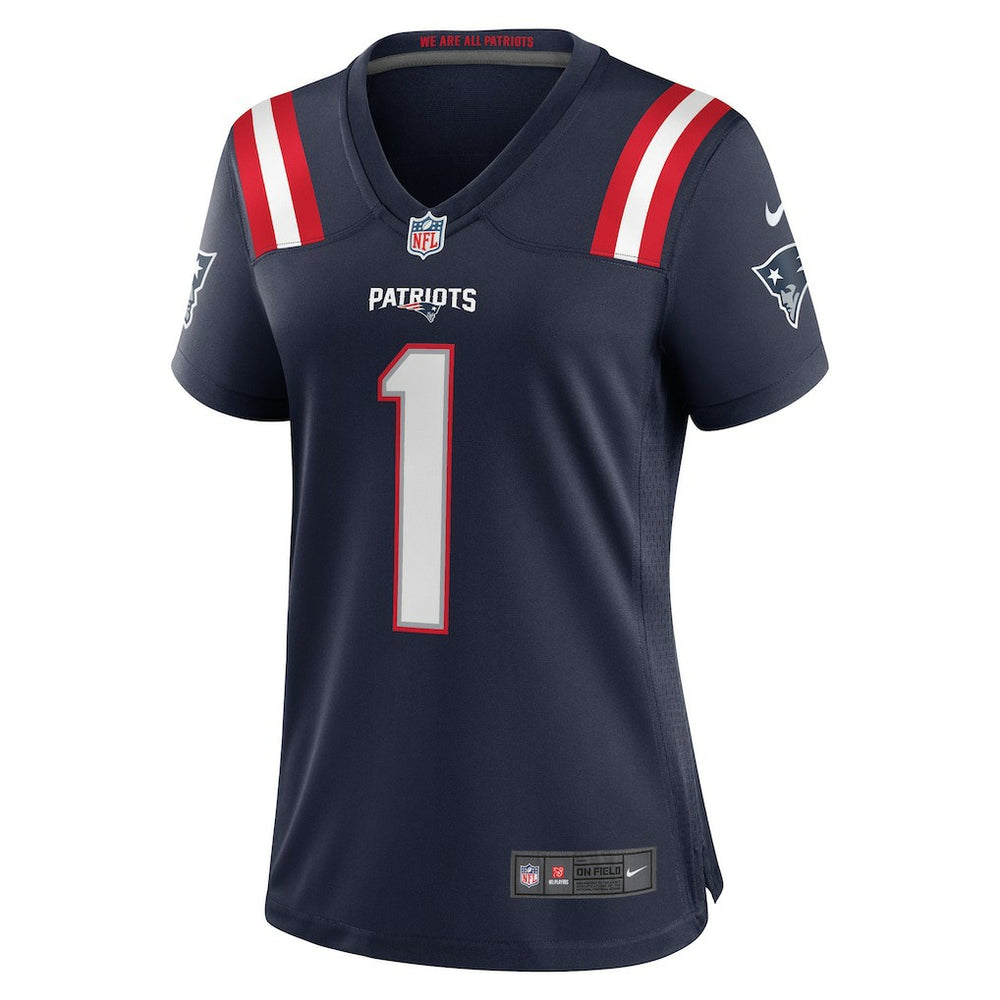 NFL New England Patriots Number 1 Bride  Women's Game Jersey