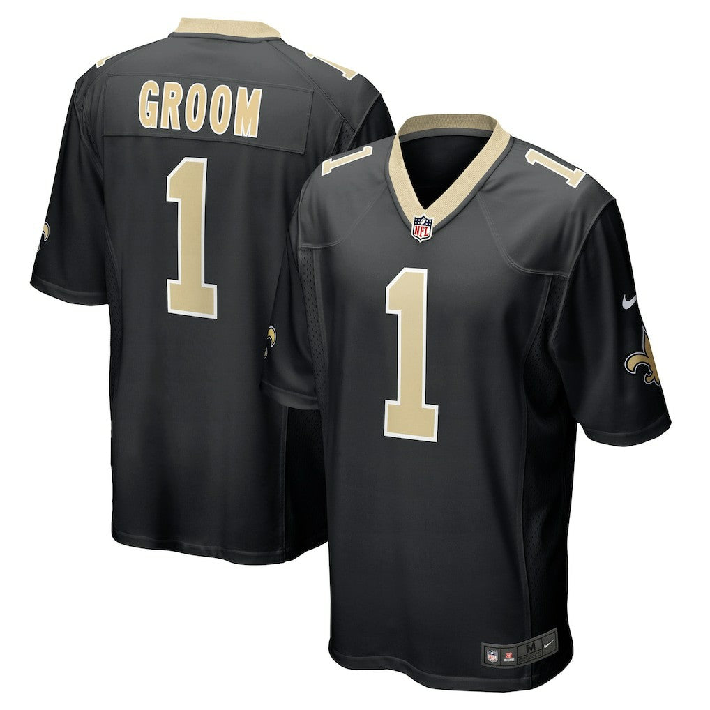 NFL New Orleans Saints Number 1 Groom  Game Jersey