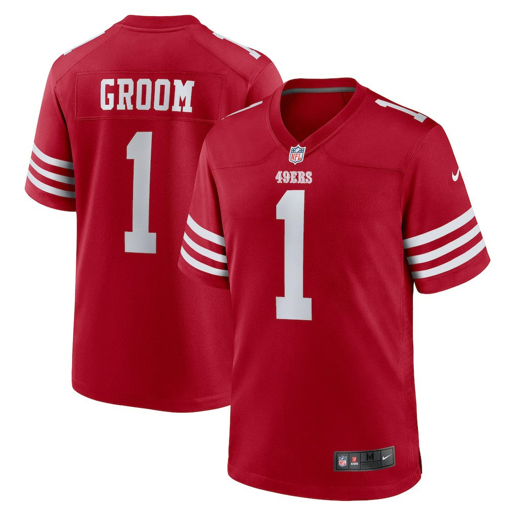 NFL San Francisco 49ers Number 1 Groom  Game Jersey