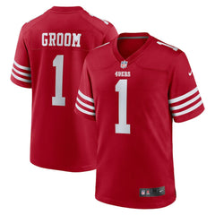 NFL San Francisco 49ers Number 1 Groom  Game Jersey