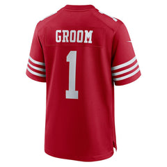 NFL San Francisco 49ers Number 1 Groom  Game Jersey
