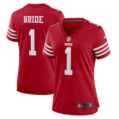 NFL San Francisco 49ers Number 1 Bride  Women's Game Jersey