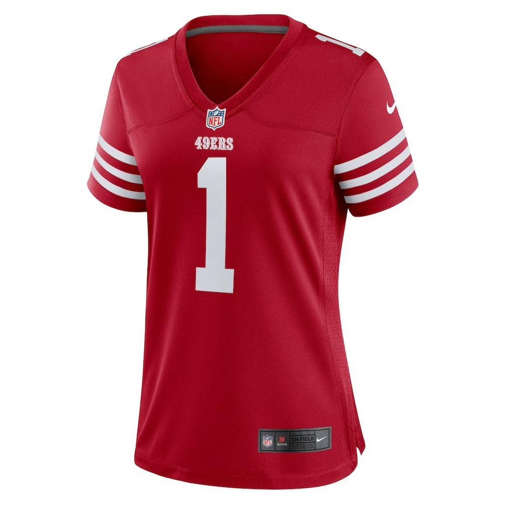 NFL San Francisco 49ers Number 1 Bride  Women's Game Jersey