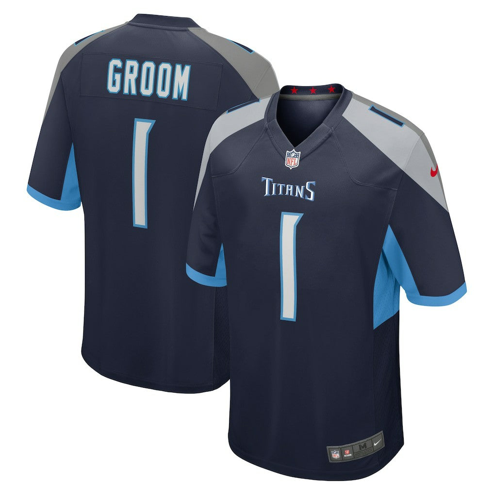 NFL Tennessee Titans Number 1 Groom  Game Jersey