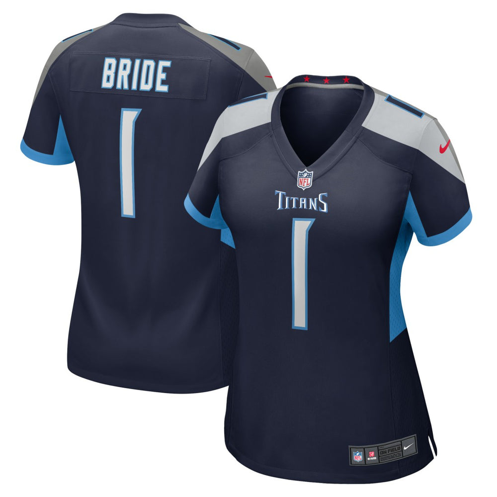 NFL Tennessee Titans Number 1 Bride  Women's Game Jersey