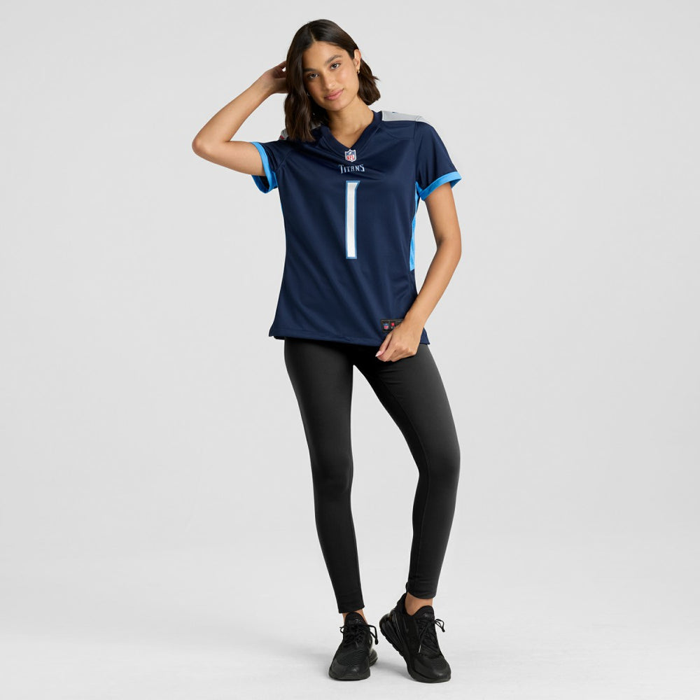 NFL Tennessee Titans Number 1 Bride  Women's Game Jersey