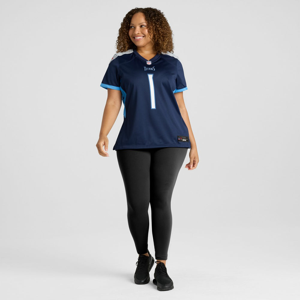 NFL Tennessee Titans Number 1 Bride  Women's Game Jersey
