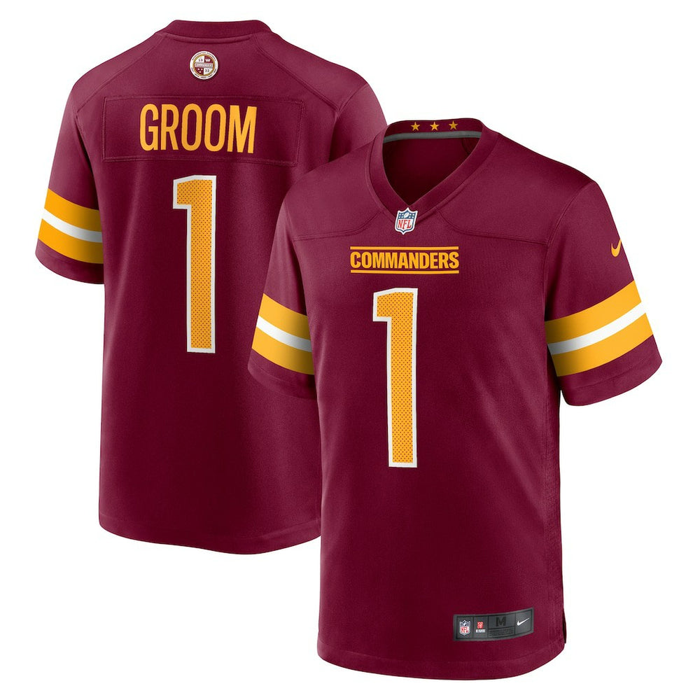NFL Washington Commanders Number 1 Groom  Game Jersey