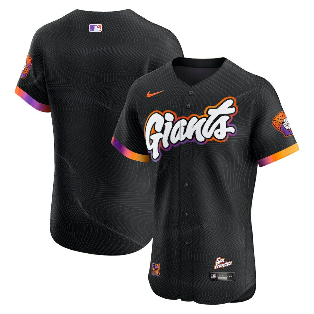 San Francisco Giants 2025 City Connect Elite Jersey - Anthracite | Nike
