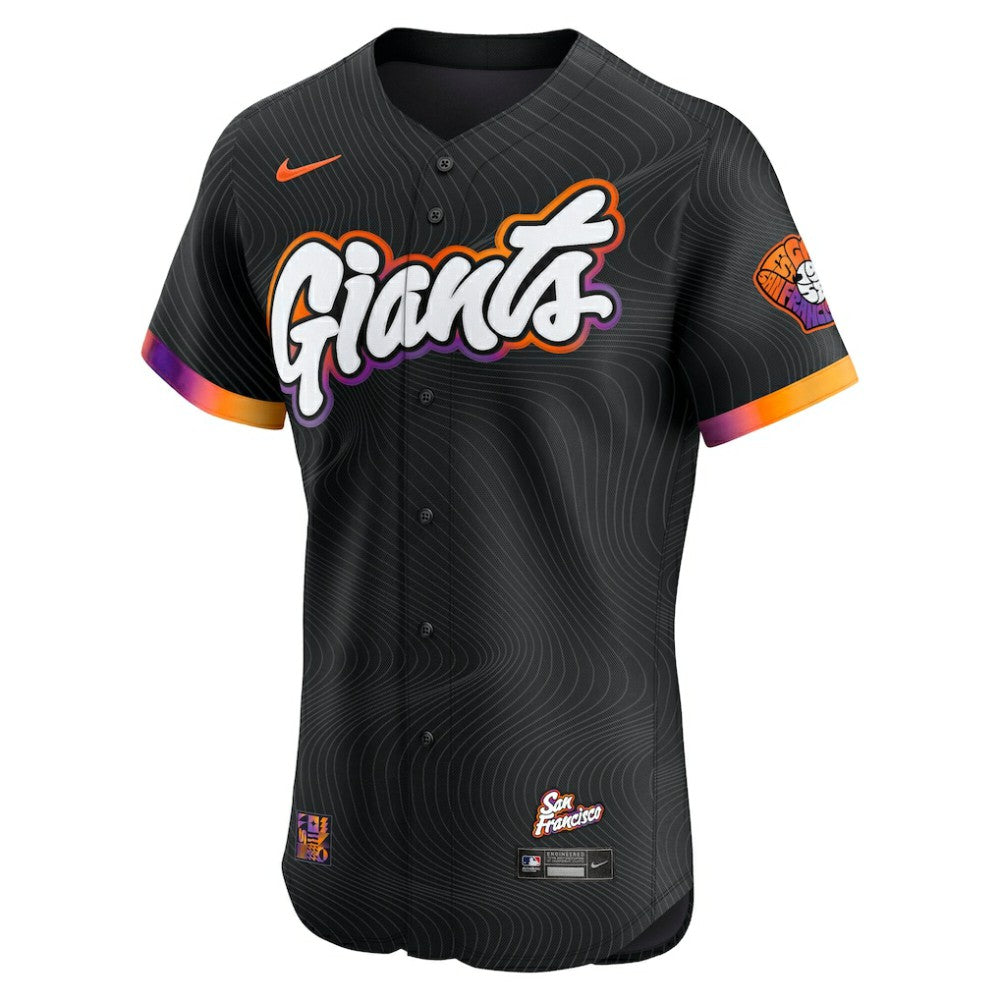 San Francisco Giants 2025 City Connect Elite Jersey - Anthracite | Nike