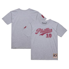 Darren Daulton Philadelphia Phillies Cooperstown Collection Player T-Shirt - Heather Gray | Mitchell & Ness