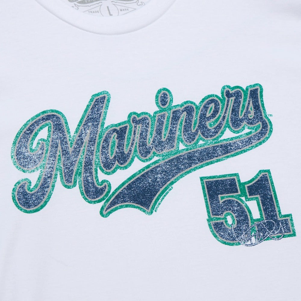 Ichiro Suzuki Seattle Mariners Cooperstown Collection Player T-Shirt - White | Mitchell & Ness