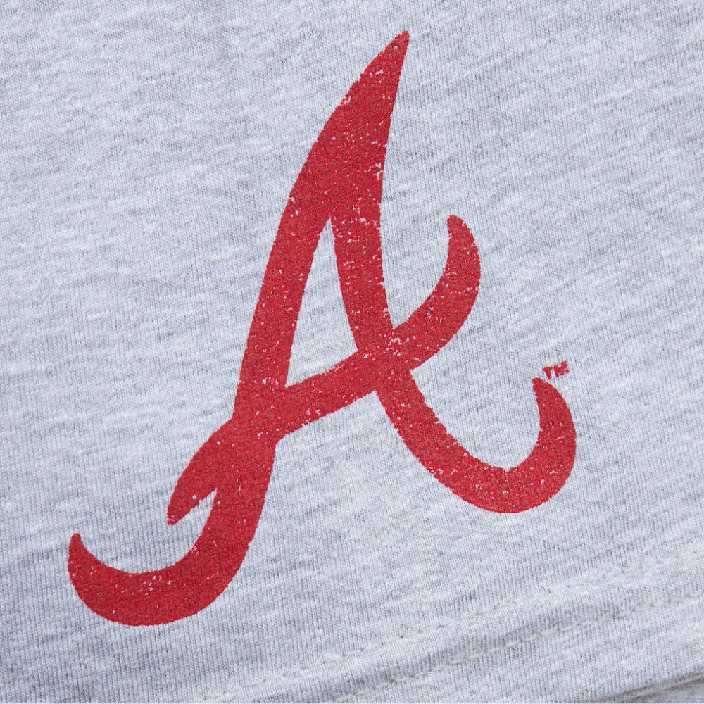 Chipper Jones Atlanta Braves Cooperstown Collection Player T-Shirt - Heather Gray | Mitchell & Ness