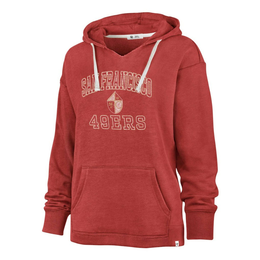 NFL San Francisco 49ers '47 Women's Plus Size Clarity Kennedy Pullover Hoodie