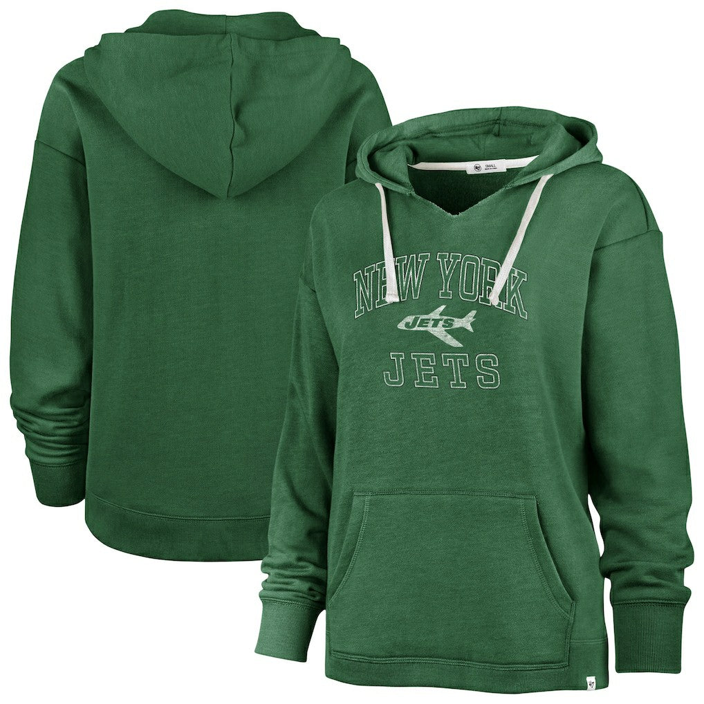 NFL New York Jets '47 Women's Plus Size Clarity Kennedy Pullover Hoodie