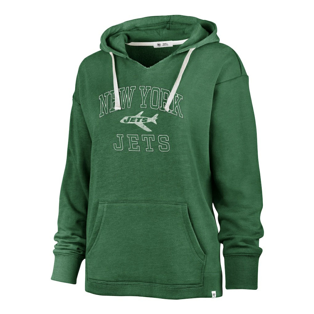NFL New York Jets '47 Women's Plus Size Clarity Kennedy Pullover Hoodie