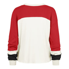 NFL San Francisco 49ers '47 Women's Plus Size Double Header Curve Toni Long Sleeve T-Shirt