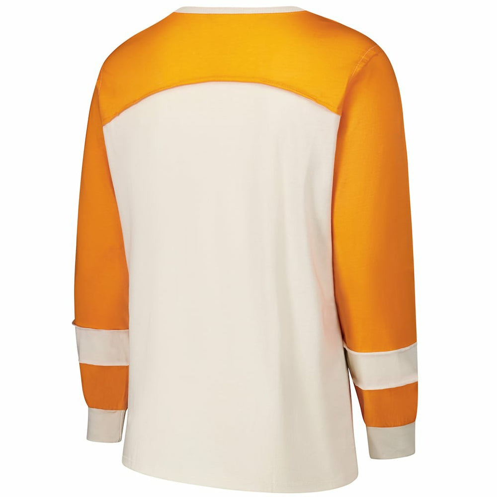 NFL Miami Dolphins '47 Women's Plus Size Double Header Curve Toni Long Sleeve T-Shirt