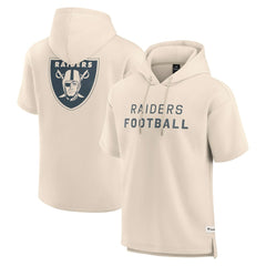 NFL Las Vegas Raiders Elements Future Ground Lettering Short Sleeve Pullover Hoodie