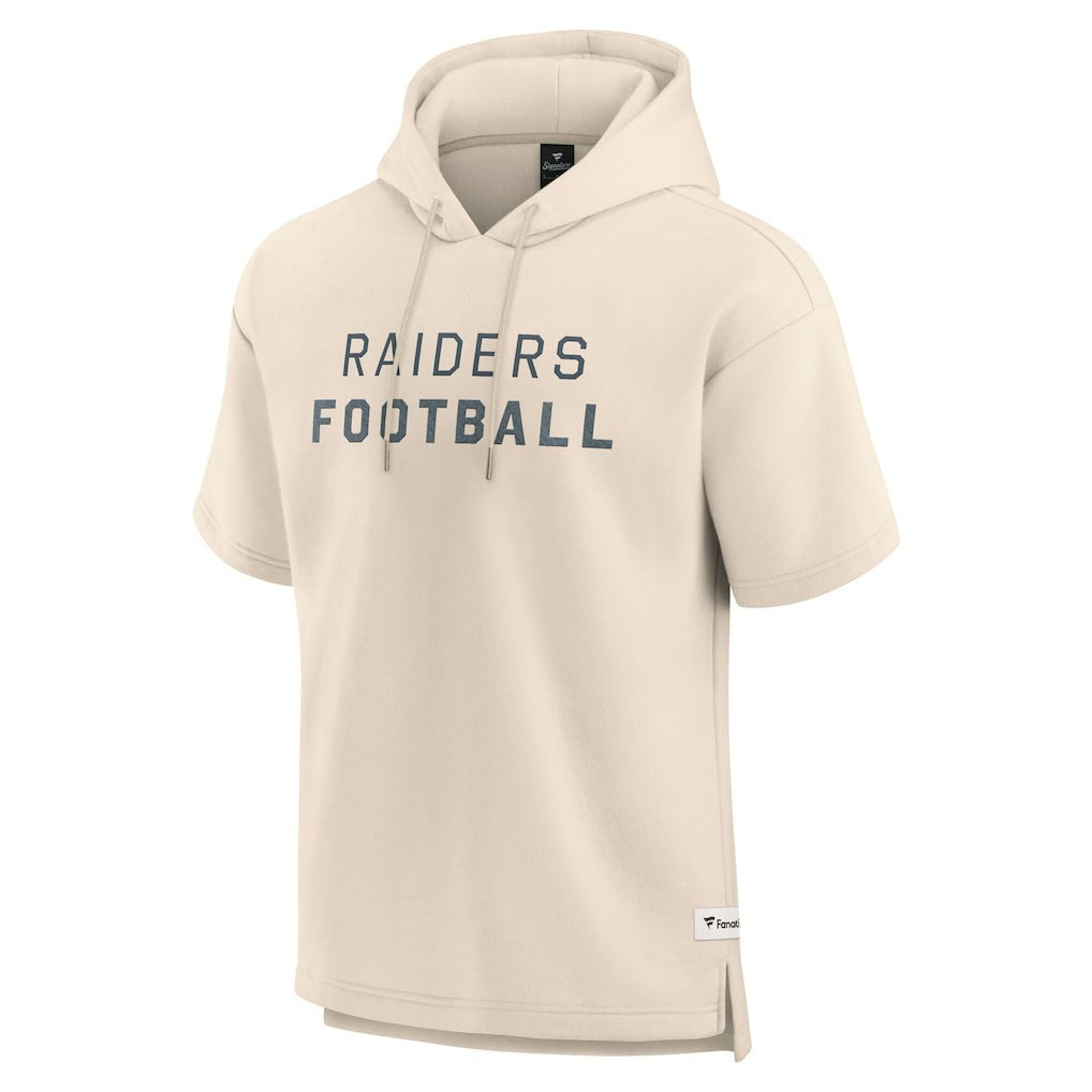 NFL Las Vegas Raiders Elements Future Ground Lettering Short Sleeve Pullover Hoodie
