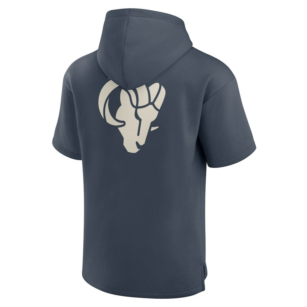 NFL Los Angeles Rams Elements Future Ground Lettering Short Sleeve Pullover Hoodie
