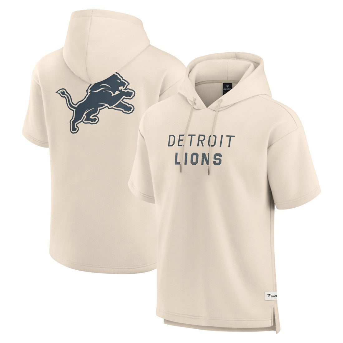 NFL Detroit Lions Elements Future Ground Lettering Short Sleeve Pullover Hoodie