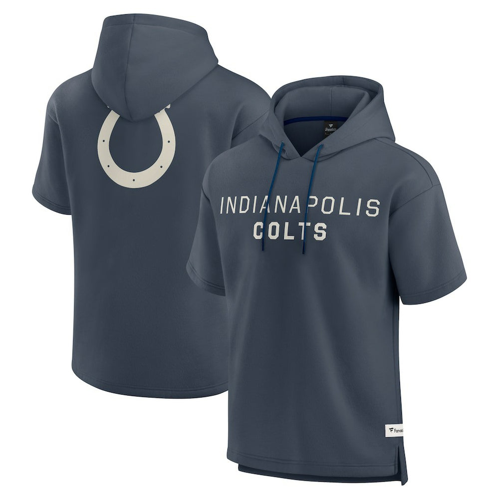 NFL Indianapolis Colts Elements Future Ground Lettering Short Sleeve Pullover Hoodie