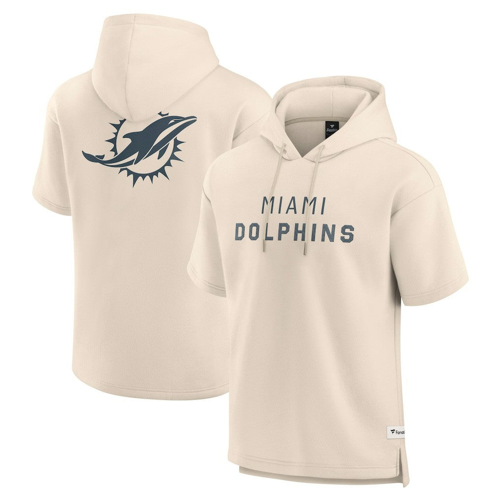 NFL Miami Dolphins Elements Future Ground Lettering Short Sleeve Pullover Hoodie