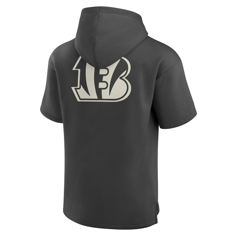 NFL Cincinnati Bengals Elements Future Ground Lettering Short Sleeve Pullover Hoodie