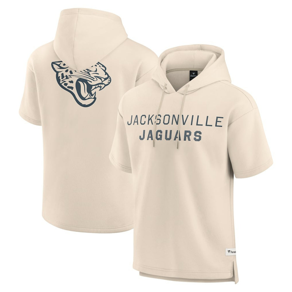 NFL Jacksonville Jaguars Elements Future Ground Lettering Short Sleeve Pullover Hoodie