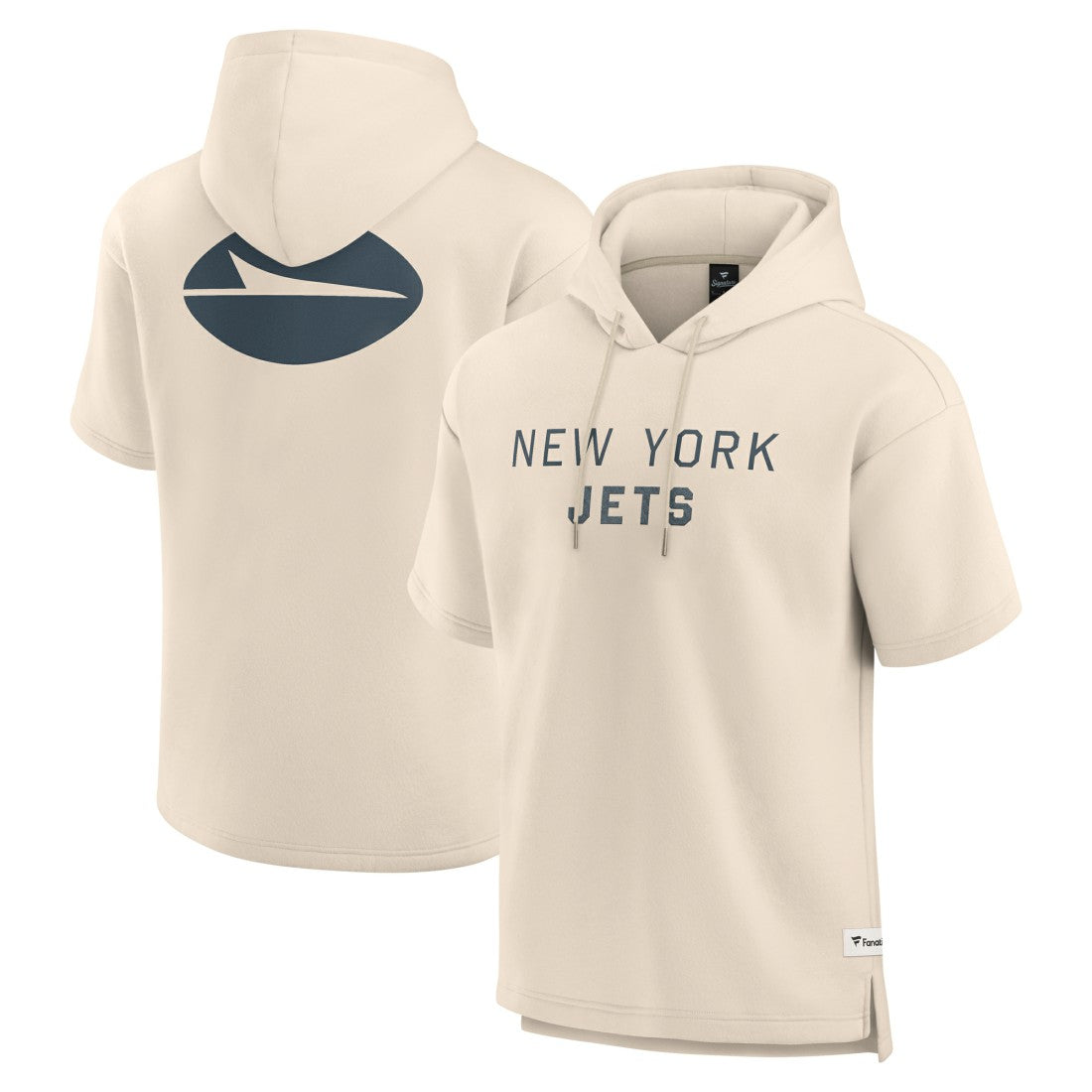 NFL New York Jets Elements Future Ground Lettering Short Sleeve Pullover Hoodie