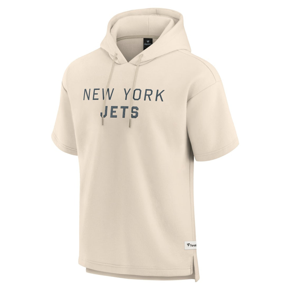 NFL New York Jets Elements Future Ground Lettering Short Sleeve Pullover Hoodie