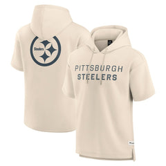 NFL Pittsburgh Steelers Elements Future Ground Lettering Short Sleeve Pullover Hoodie