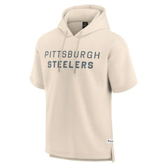 NFL Pittsburgh Steelers Elements Future Ground Lettering Short Sleeve Pullover Hoodie