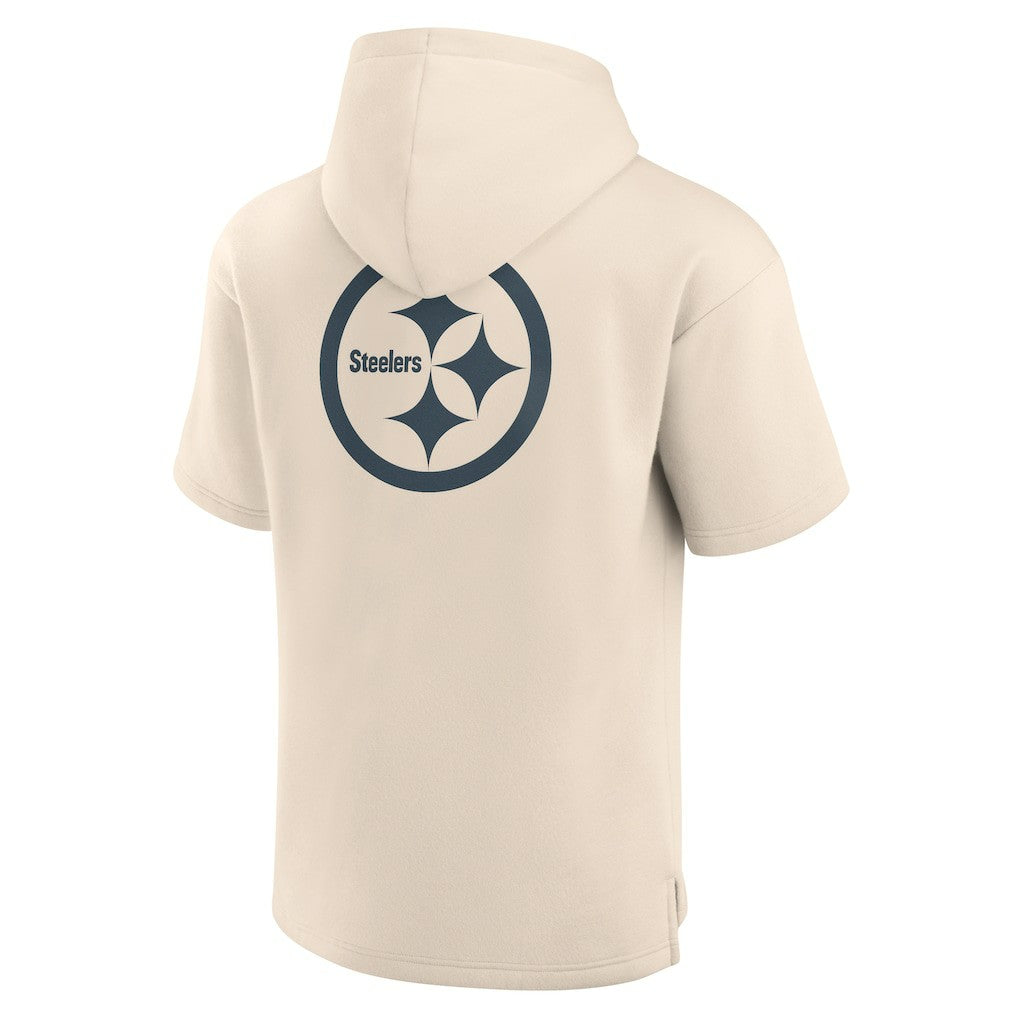 NFL Pittsburgh Steelers Elements Future Ground Lettering Short Sleeve Pullover Hoodie