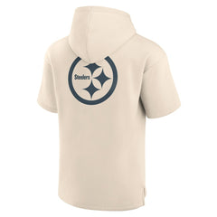 NFL Pittsburgh Steelers Elements Future Ground Lettering Short Sleeve Pullover Hoodie