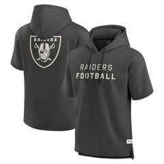 NFL Las Vegas Raiders Elements Future Ground Lettering Short Sleeve Pullover Hoodie