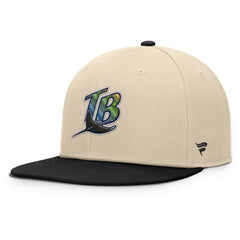 Tampa Bay Rays Cooperstown Collection Bounder Snapback Hat - Natural/Black