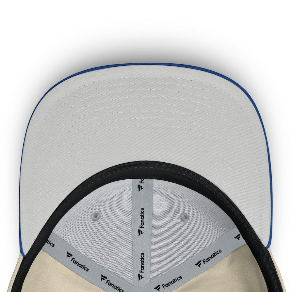 Atlanta Braves Cooperstown Collection Bounder Snapback Hat - Natural/Royal