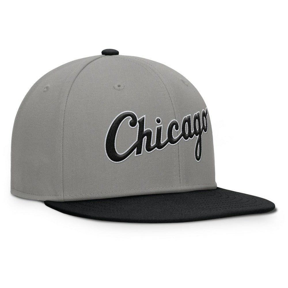 Chicago White Sox Clubhouse Dugout Fitted Hat - Gray/Black