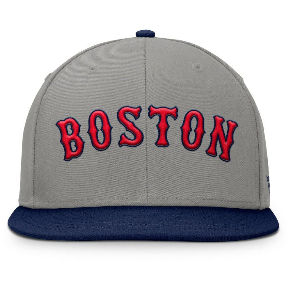 Boston Red Sox Clubhouse Dugout Fitted Hat - Gray/Navy