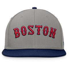 Boston Red Sox Clubhouse Dugout Fitted Hat - Gray/Navy