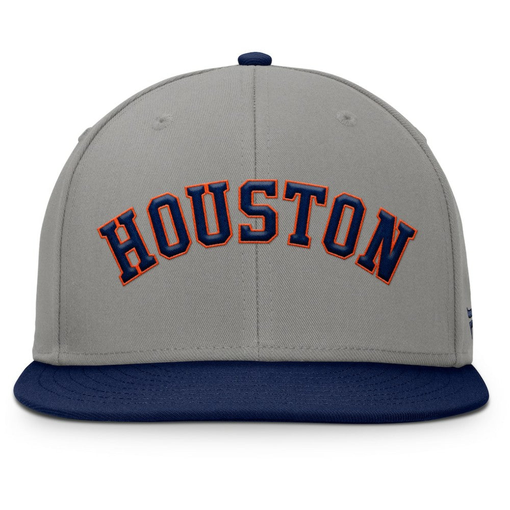 Houston Astros Clubhouse Dugout Fitted Hat - Gray/Navy