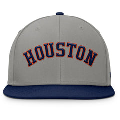 Houston Astros Clubhouse Dugout Fitted Hat - Gray/Navy