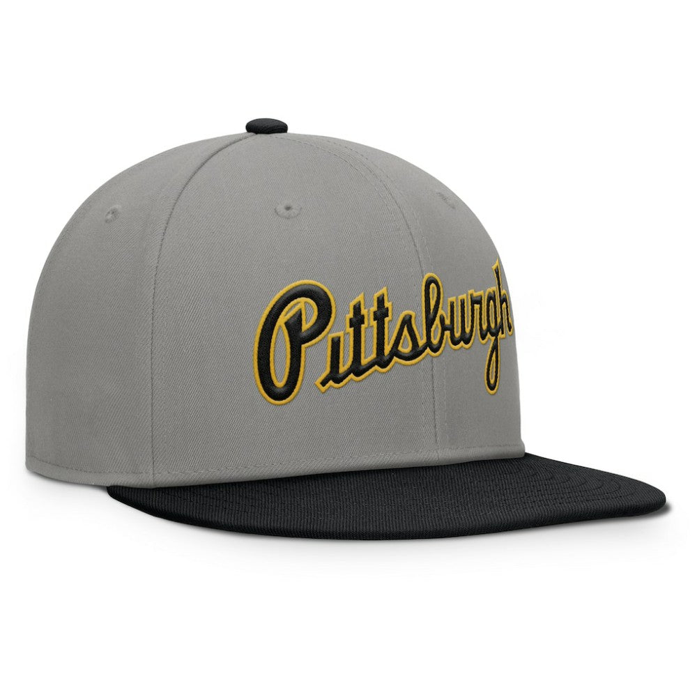 Pittsburgh Pirates Clubhouse Dugout Fitted Hat - Gray/Black