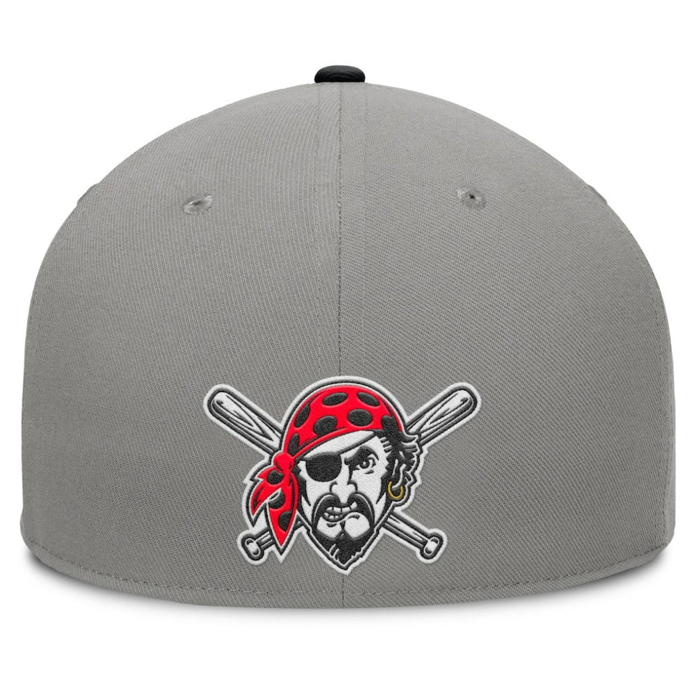 Pittsburgh Pirates Clubhouse Dugout Fitted Hat - Gray/Black