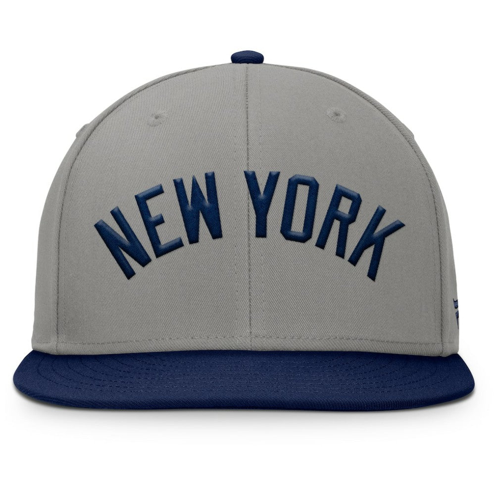 New York Yankees Clubhouse Dugout Fitted Hat - Gray/Navy